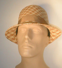Load image into Gallery viewer, Panama Teardrop Fedora with Grosgrain Band and Silver Accented Buckle