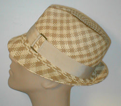 Panama Fedora with Grosgrain Band and Buckle
