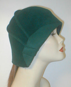 Velour Freeform Cloche with Drapes and Deco Accent.