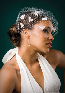 Fly Away Veil with Venice Lace and Pearls