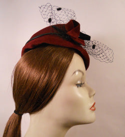 Vintage Inspired Mini Fur felt Hat