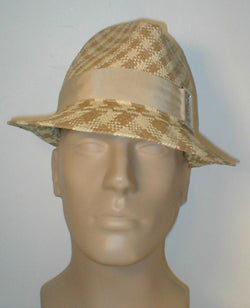 Panama Fedora with Grosgrain Band and Buckle