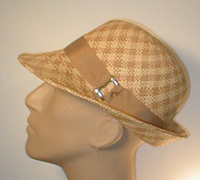 Load image into Gallery viewer, Center Crease Fedora with Grosgrain Band and Buckle