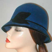 Load image into Gallery viewer, Velour Center Crease Fedora with Velvet and Self Accents.