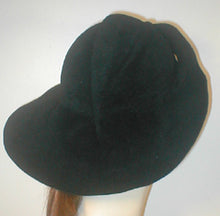 Load image into Gallery viewer, Velour Large Brim Draped Cloche.